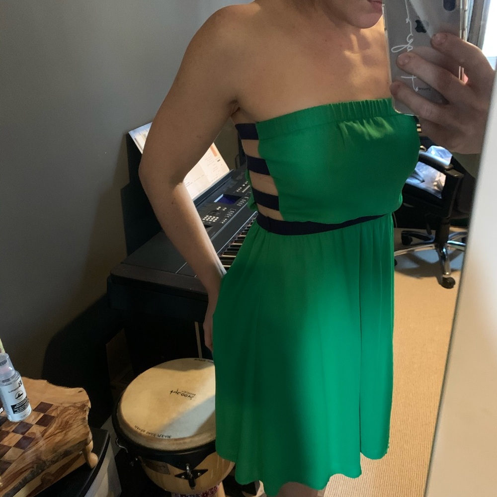 Jealous Tomato green tube dress